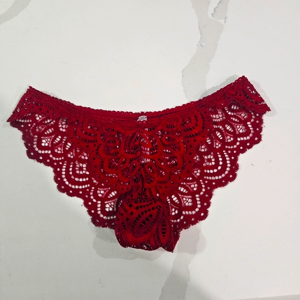 Red Thong Lace Underwear Lace Panties